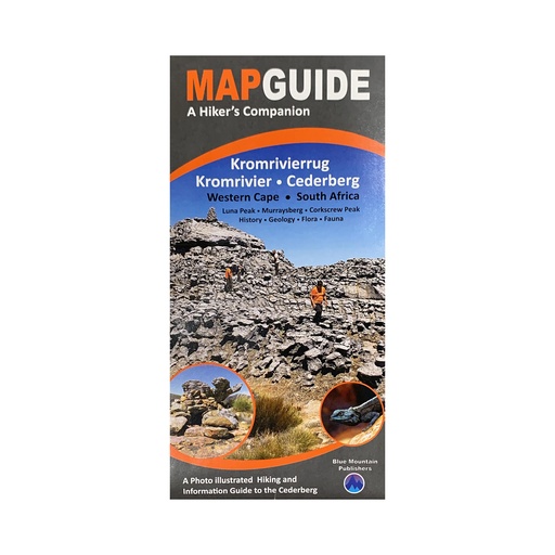 Blue Mountain Map Guide - Kromrivierrug Kromrivier - Cederberg 